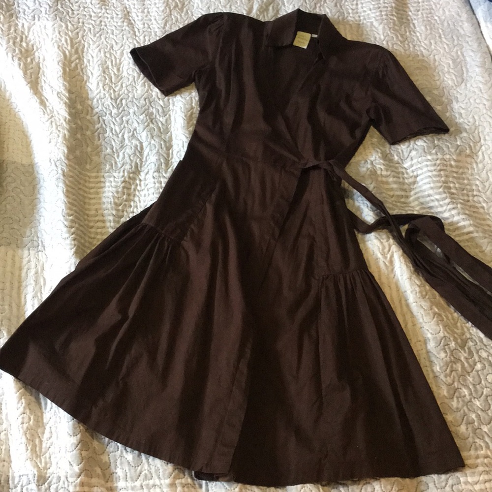Cotton wrap dress